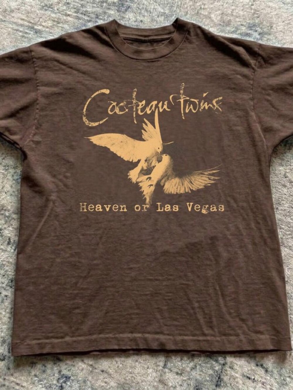 Cocteau Twins Graphic Tee Gildan Women’s Dark Chocolate T-shirt